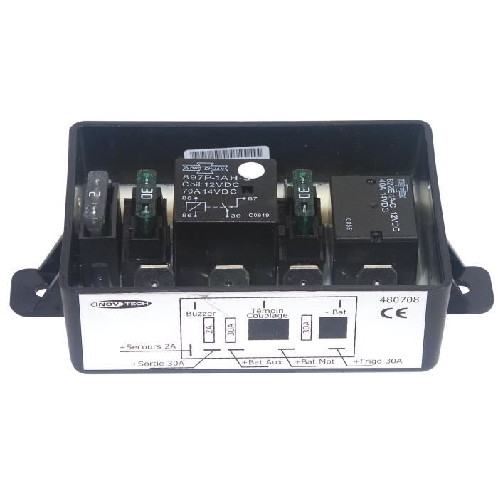 INOVTECH Coupleur / Séparateur - Coupleur 2 batteries 3 sorties