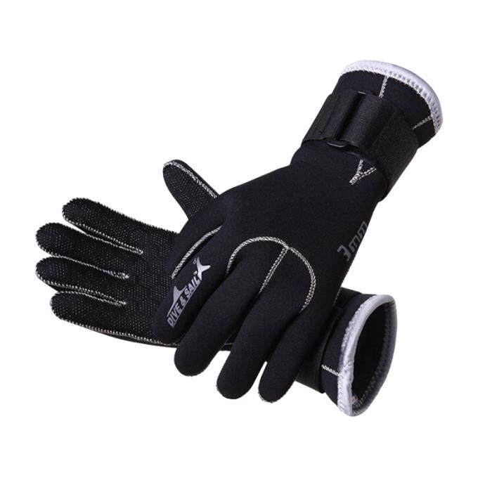 Gants de plongée chauds de 3 mm d'épaisseur anti-usure antidérapants Protectiva de en apnée PLAQUETTE DE NAGE - PADDLE