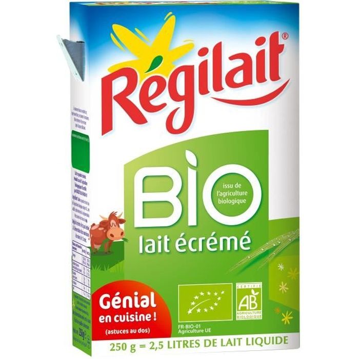 Lait déshydraté en poudre écrémé - Bio - 250g