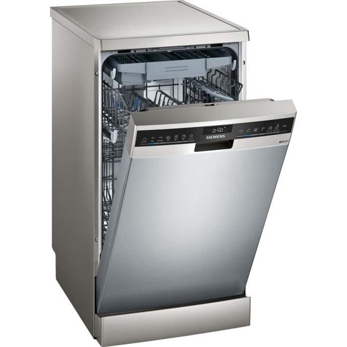 siemens - lave-vaisselle 45cm 10c 44db a++ pose-libre inox - sr23ei28me