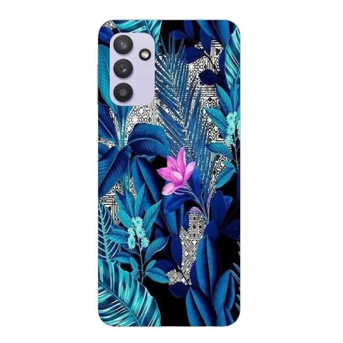 Coque Galaxy A04S et A13 5G tropical fleur rose exotique