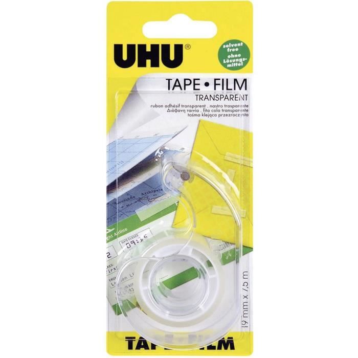 Film adhésif UHU® UHU 45970 transparent (L x l) 7.5 m x 19 mm 1 rouleau(x)