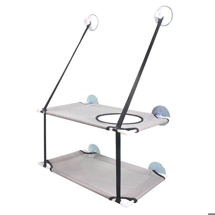 Comparer les prix de Siège de Fenêtre pour Chat Hamac Double, Monté sur Fenêtre avec Ventouses, Sécurisé et Durable, Convient aux Grands Chats