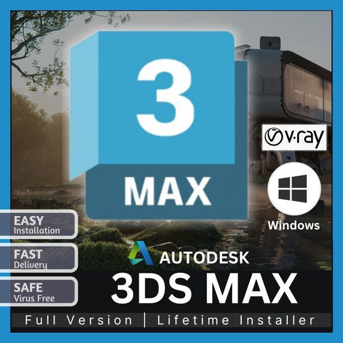 Autodesk 3DS MAX 2025 Windows Mac  Licence Officielle 2025 (NOUVEAU) – Livraison 2H par email – En téléchargement
