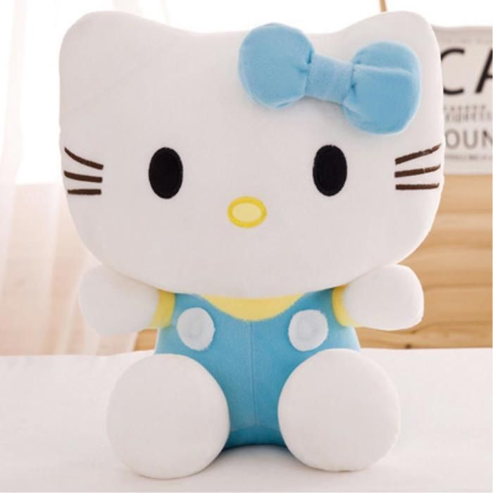 KT Cat Peluche 35cm Rose Chat Mignon Doux Cadeau Anniversaire Décoration Intérieur
