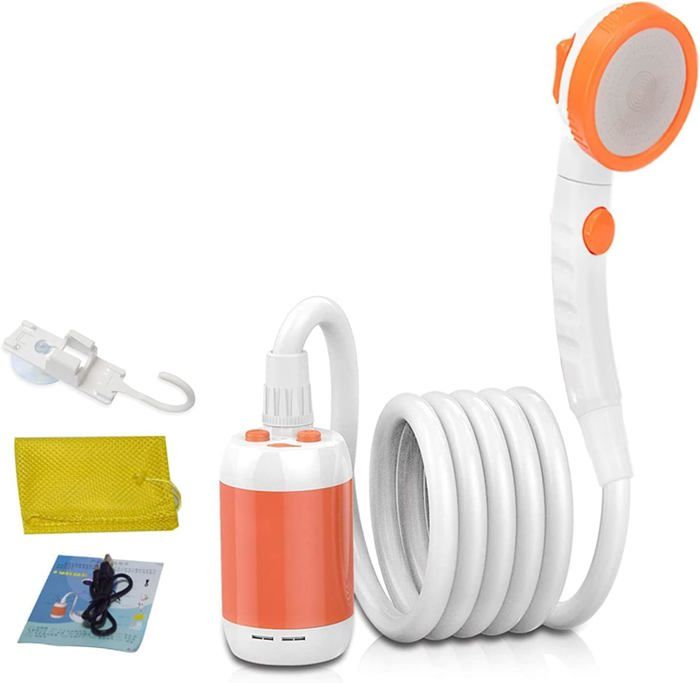 Douche Portative Douche De Camping Pompe Rechargeable Électrique De