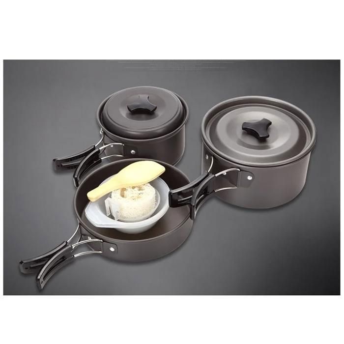 Portable Outdoor Camping Picnic Cook Ustendies Pour 2-3 Personnes CASSEROLE
