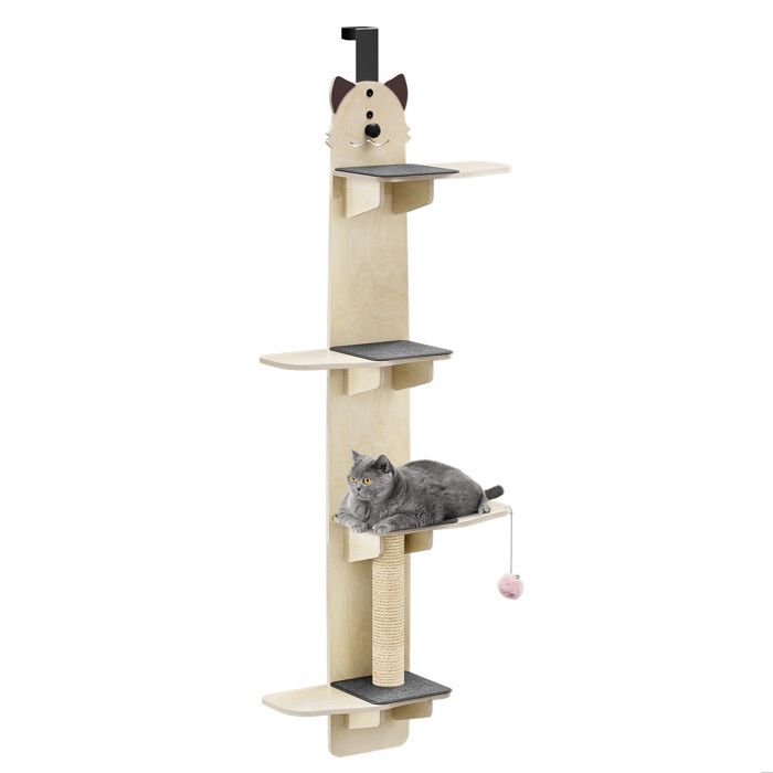 Meilleurs prix pour FLASIDU Arbre à Chat Hauteur 170cm Tour de Jeux pour Chats 4 niveaux bois massif 42×23×170cm