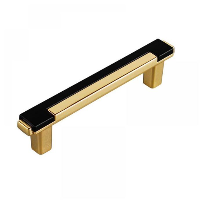6 Poignées Meuble Cuisine Entraxe 128mm Doré Noir Laiton Tiroir Porte Armoire