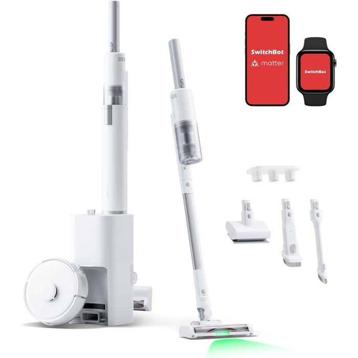 Aspirateur robot 3-en-1 - SWITCHBOT - K10+ Pro Combo - Station vidange 70 jours - 20 000 Pa - Autonomie 120 min