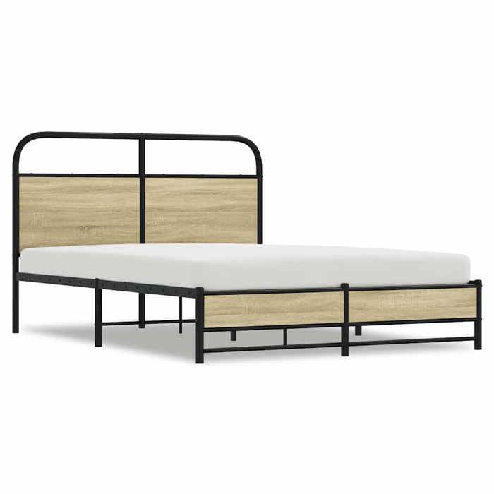 Printemps/été 2025 Structure de lit - SOLOMON - pour Adulte/enfant sans matelas 120x190 cm cm chêne sonoma LV8704