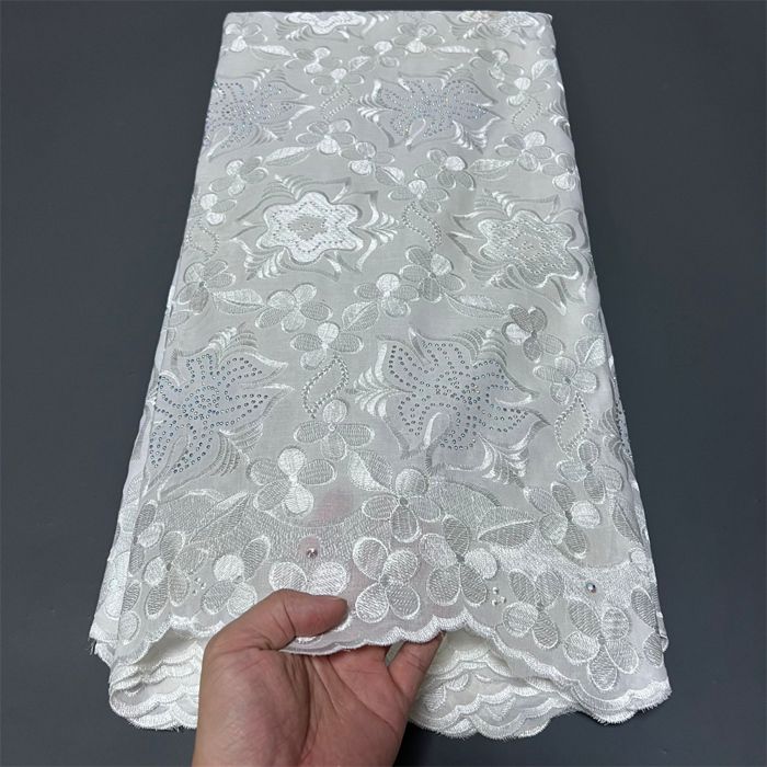 Soie Fleur Bordure Couture Ruban Bord Tissu Mariage Robe de