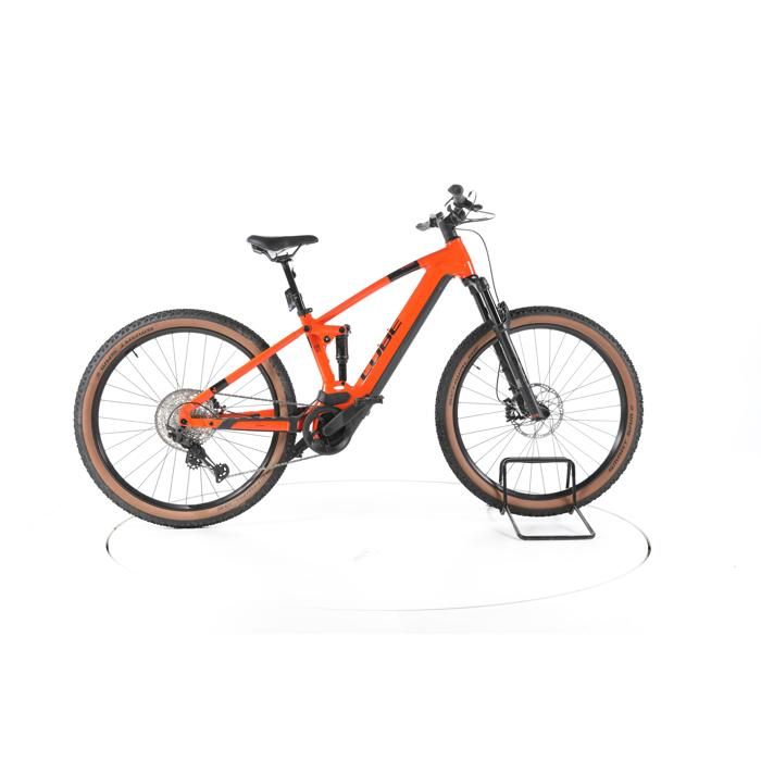 Vélo électrique - Cube Stereo Hybrid 120 Race - orange - VTT électrique tout suspendu - Bosch 750 Wh Reconditionné - Cube