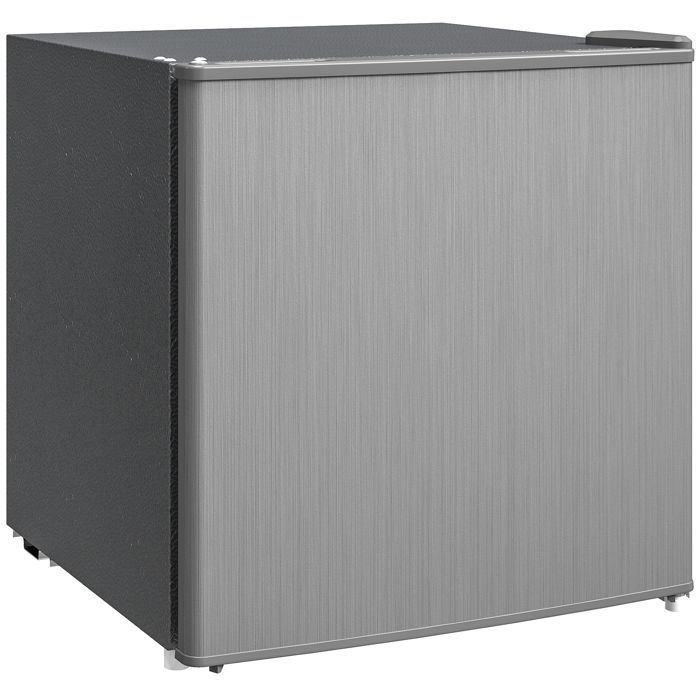 Mini congélateur - HOMCOM Température Réglable de -14 à -24°C Compact 35L - Acier - 47x442x488cm - Gris - Hom