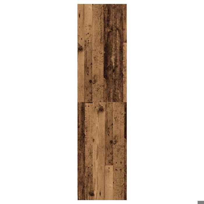 Remise 2026®Meuble vêtements Brun - Garde-robe - grand stockage - Armoire penderie - vieux bois - 100x50x200cm - Bois dingénieri