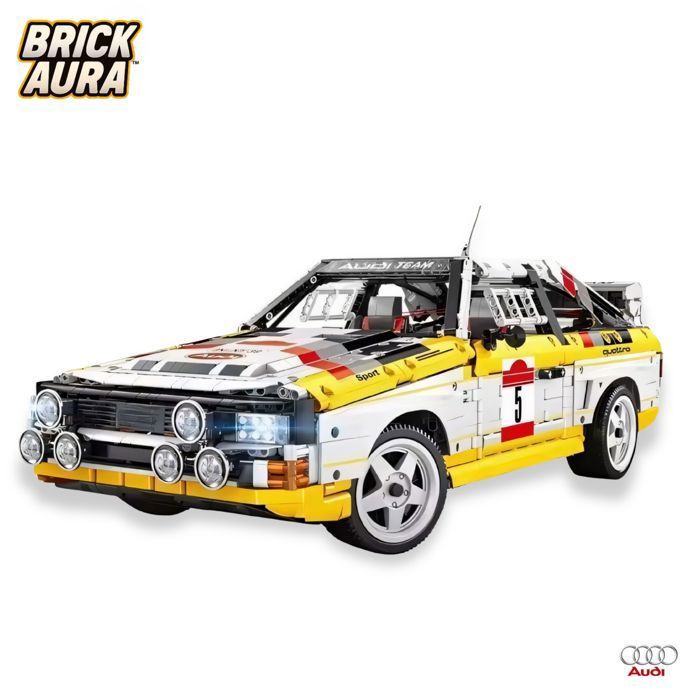 Audi Quattro S1 WRC 1984 Collector – Compatible LEGO® – Kit de construction de collection 3887 Pièces