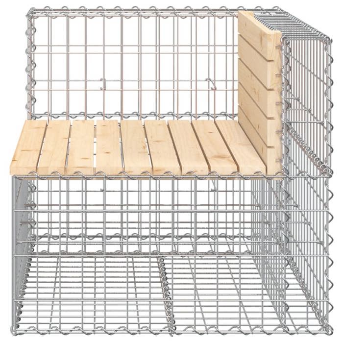 Sale 2026@ Banc de jardin design gabion 92x71x655 cm bois massif de pin - Banquette de balcon @7711