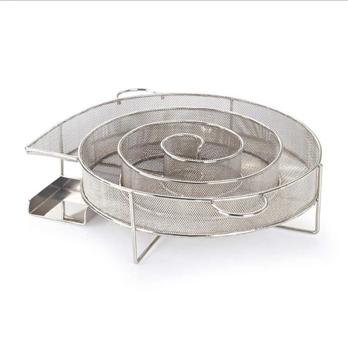 fumoir et fumoir rond 20 x 19 x 5 cm Générateur de fumée froide rond SOARFLY Fumoir à froid BBQ en acier inoxydable Générateur de fumée froide pour barbecue sphérique