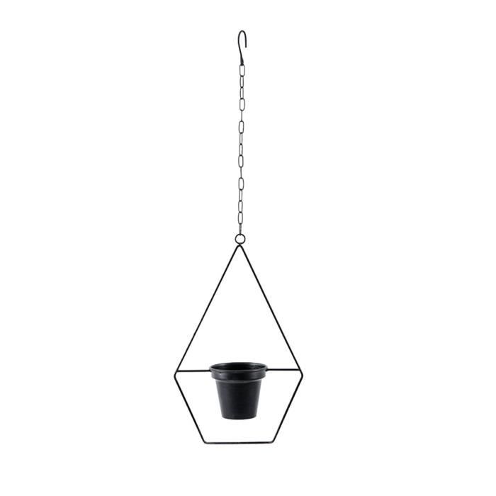 Lot de 4 chaînes de paniers suspendus de 61,4 cm, chaîne de suspension noire avec