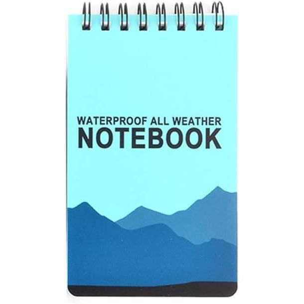 Lot De 5 Carnets étanches Mini - Papier Imperméable, Spirale, 13x7.8 Cm | Pour Plein Air, Notes, Activités