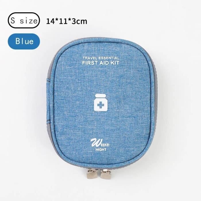 Lot De 2 Sacs à Médicaments Organisateurs – Trousse De Premiers Secours Compacte Rose & Gris, Multi-compartiments Pour Voyage Et Quotidien