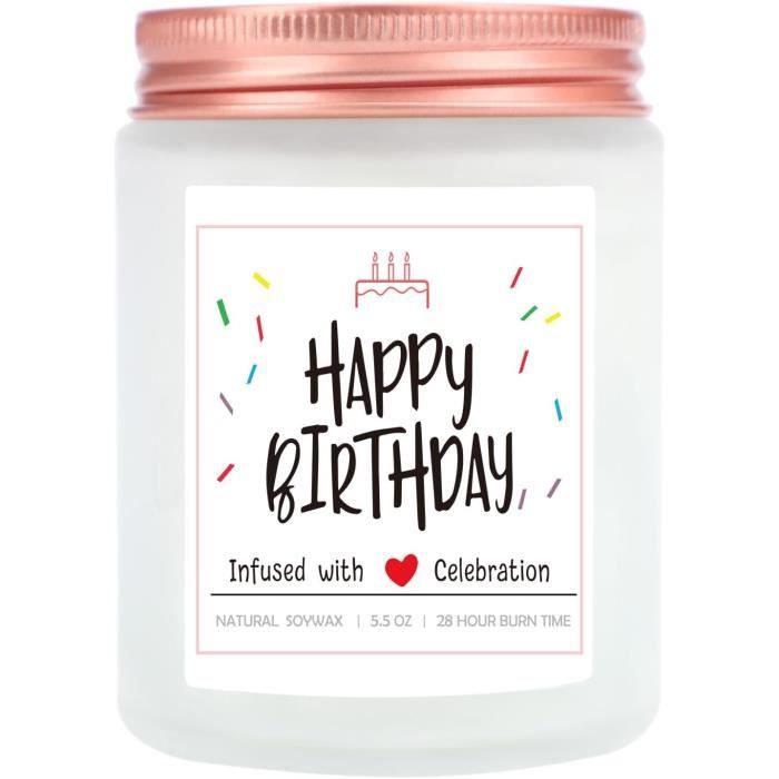 Anniversaire - Bougie parfumée - White/or - Happy anniversaire