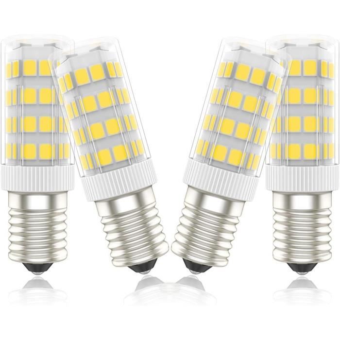 2 Ampoules LED E14 7W Pour Hotte, Frigo, Cheminée - Blanc Chaud/froid - Neuf
