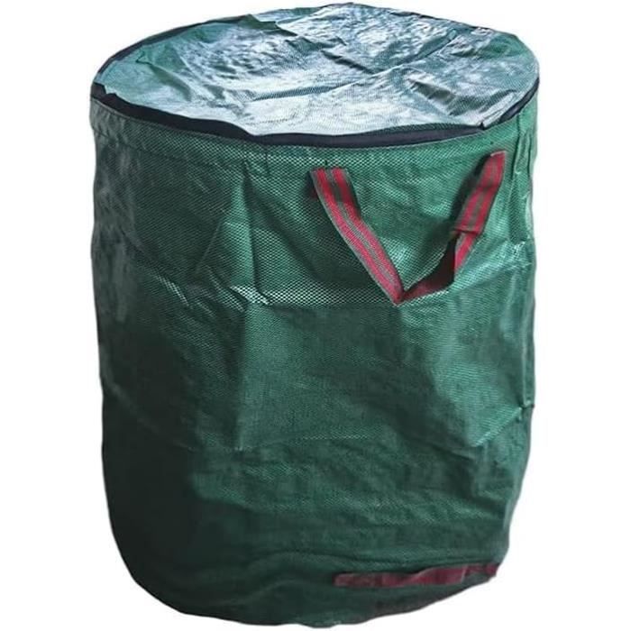 1 pièce Sac à déchets de jardin réutilisable, 32 gallons (environ 120 L), avec 4