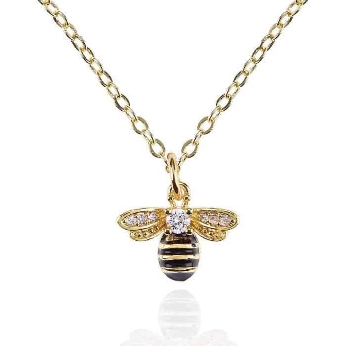 Namana Collier Avec Pendentif Abeille Pour Femme Et Fille Avec Oxyde De