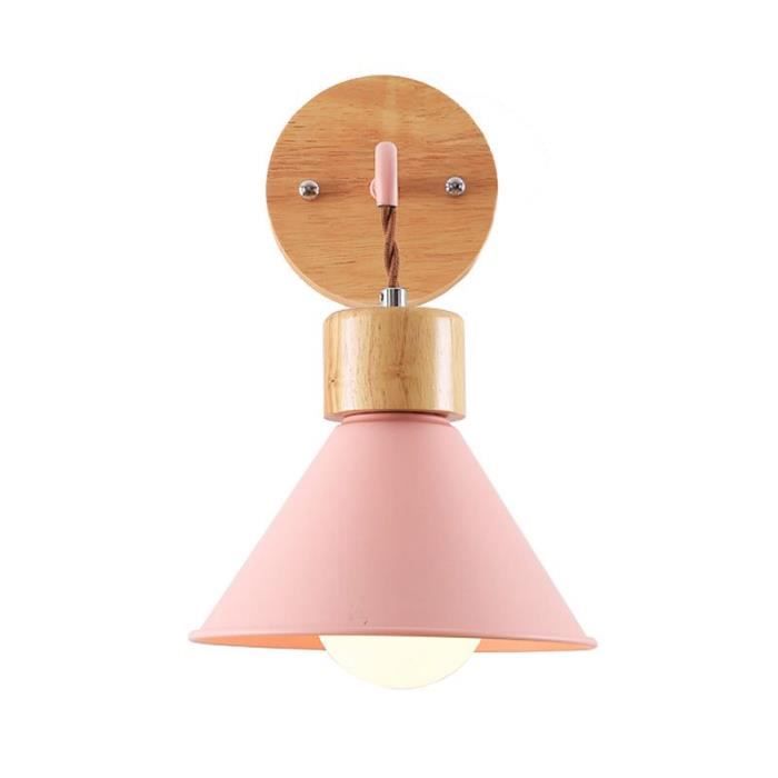 Chambre Des Enfants Nordique Bois Applique Murale Salon Chambre Couloir Appliques D19cm E27 Rose Achat Vente Rose Chambre Des Enfants Cdiscount