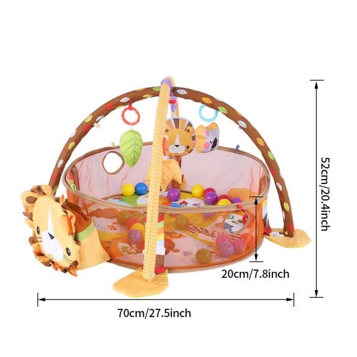 Tapis D Eveil Pour Enfants Tapis De Jeux Eveil Pour Bebe Motif Animaux Lion Achat Vente Tapis Eveil Aire Bebe Cdiscount