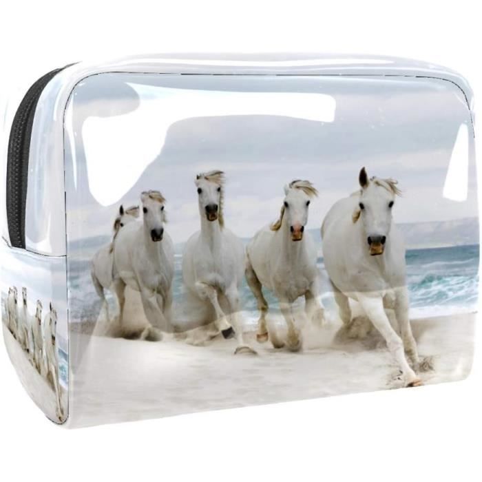 Personnalisée Trousse de Toilette Cheval en Cours d'exécution Cadeau