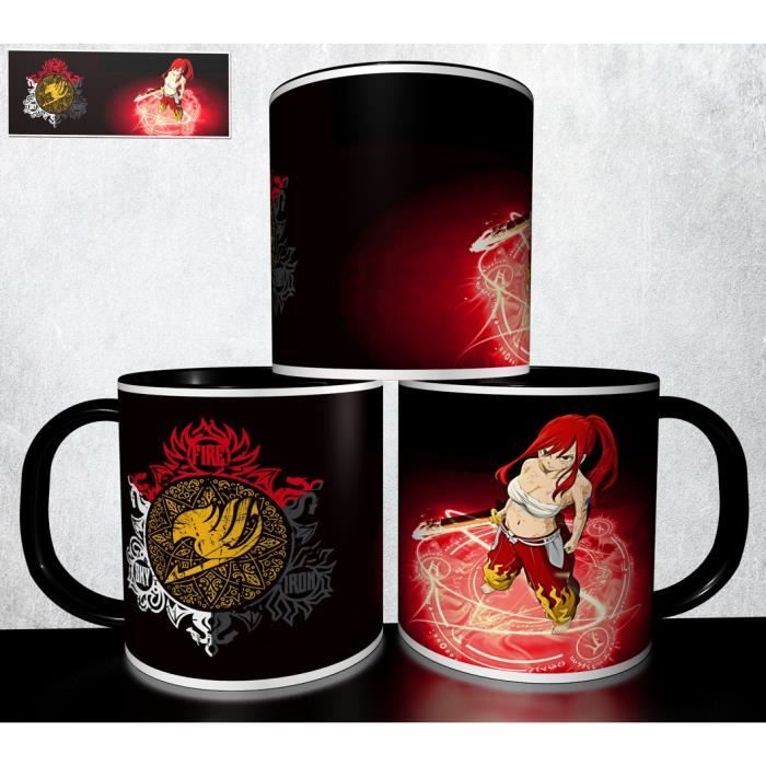 Mug Personnalisé Fairy Tail - Tasse à Café 325 Ml, Céramique Blanche, Motif Manga Anime, Neuf