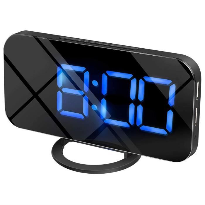 Réveil Numérique Avec Grand écran LCD De 4,5 Pouces  Affichage De L'heure, De La Date Et De La Blo 98782067