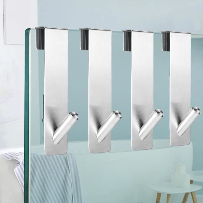 2 Pièces Crochet Douche, Crochet Mural Cabine De Douche, Crochet Porte Serviette Sans Percage Crochets Porte De Bains Adapter 6 12 Mm Epaisseur Ve 98952851