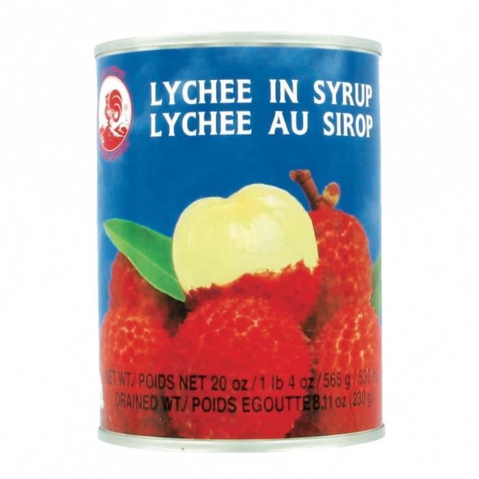 Lychee Litchi Thailandais Au Sirop En Conserve Marque Coq Fruits Exotiques 565g 4 Boites Cdiscount Au Quotidien