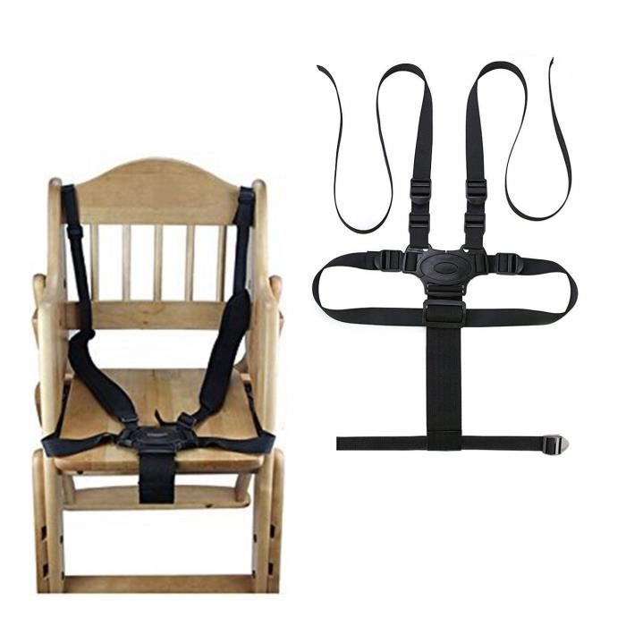 Harnais de Sécurité Chaise Haute Bébé 5 Points Universel Ceinture de Sécurité  pour Poussette Landau - Cdiscount Bricolage