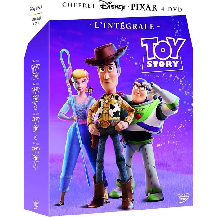 Coffret Toy Story Intégrale 4 Films Enfants Dessin Animé Disney
