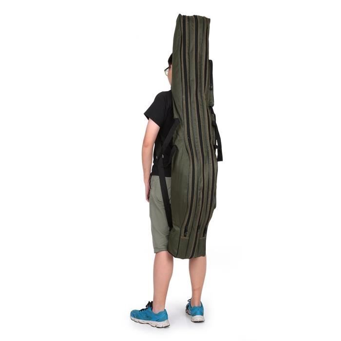 CLISPEED Housse Portable Pour Canne à Pêche – Sac De Transport, Bretelles Réglables, Tissu Oxford Résistant