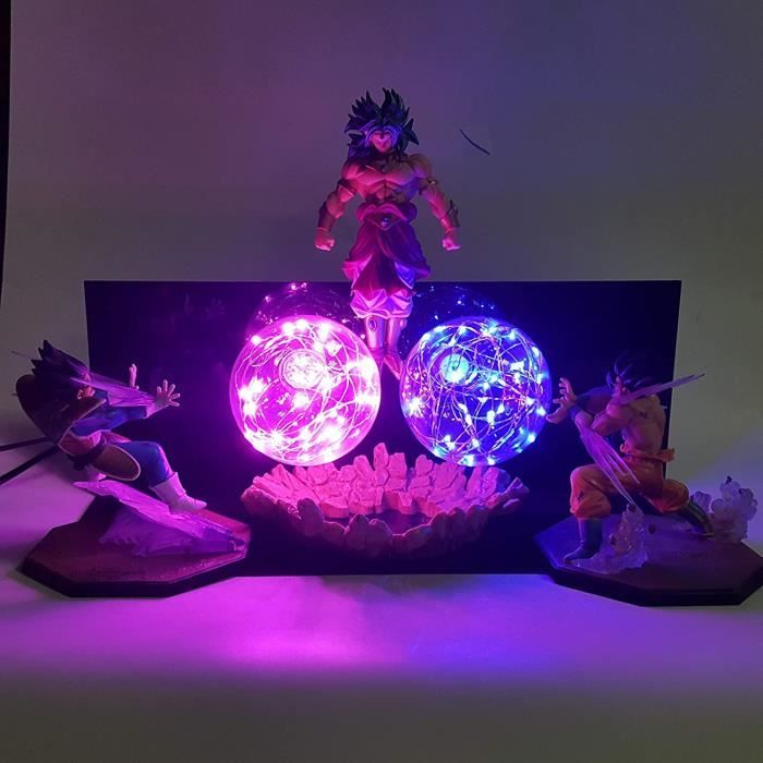 MOLUO Lampe Dragon Ball Z Goku Vs Vegeta Broly LED Lamp Action Figures Toy  Anime Dragon Ball Super Kamehameha Figurine DBZ B[737] - Cdiscount  Puériculture & Eveil bébé