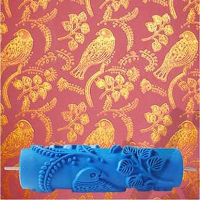 Rouleau à Peinture à Motifs Décoratifs 5 Pouces - Pour Textures En Relief - Neuf