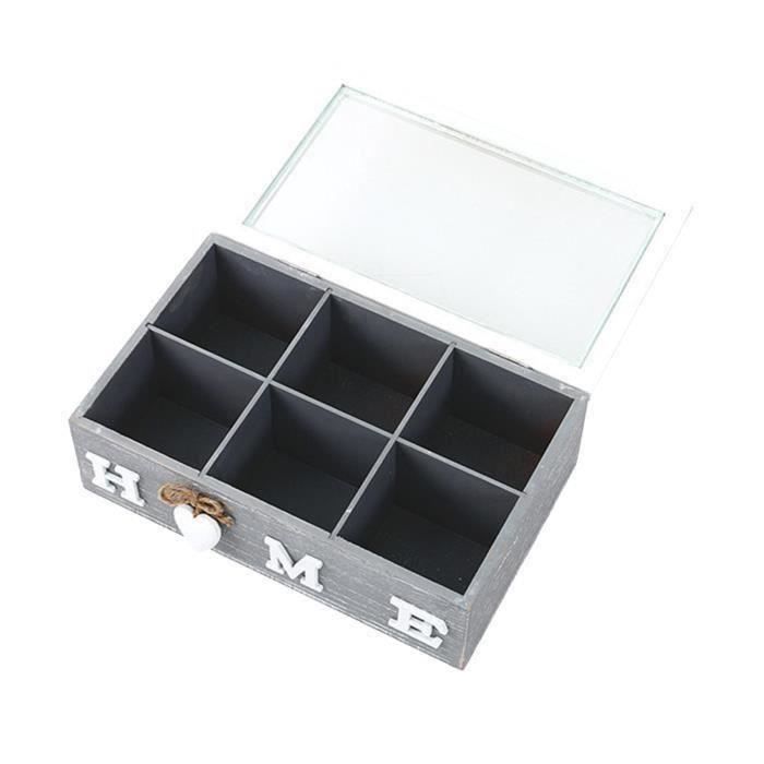 Boîte à Thé Avec 3 Tiroirs Transparents - Organisateur Pour Sachets De Thé, 22.8x16.5x7.2 Cm, Blanc, Rangement Cuisine/bureau - 5