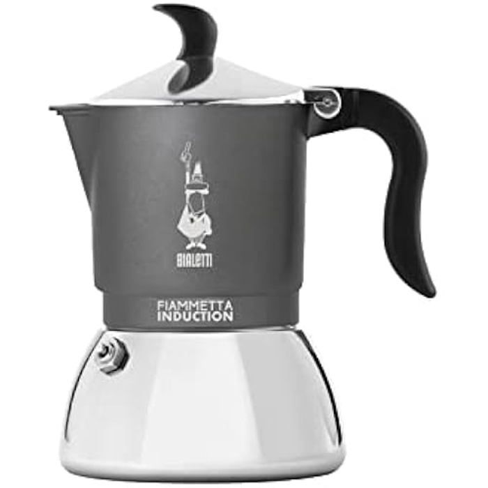 Bialetti Fiammetta Cafetière à Induction 4 Tasses 150 ML Convient à Tous Les Feux Design élégant