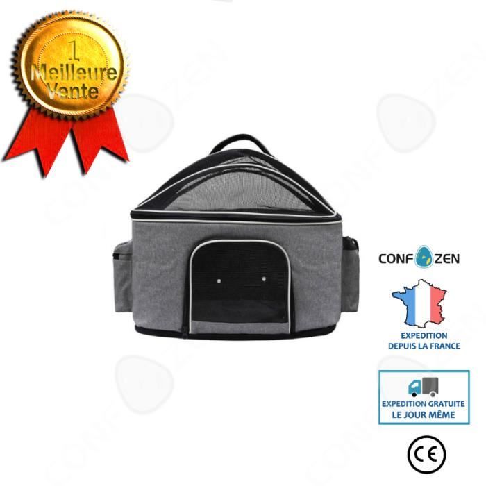 Comparer les prix de CONFO® Sac à bandoulière portable pour animaux de compagnie Sac pour animaux de compagnie de sortie respirant pliable rectangulaire