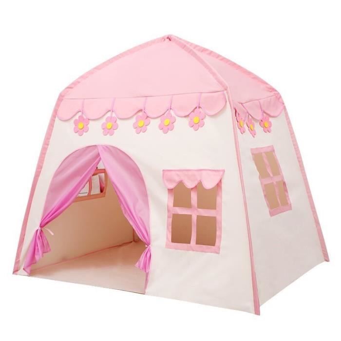 Grande Tente De Jeu Pour Enfants – Maison De Princesse Avec Fenêtres, 120x105x128 Cm, Pour Filles Et Garçons De 3 à 13 Ans