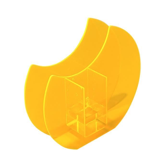 BestAlice Vase Transparent Pour Fleurs Minimaliste Moderne En Acrylique Transparent, Vase Décoratif Arc-en-ciel Pour Centres De Table (Orange Vibrant Semi-coloré