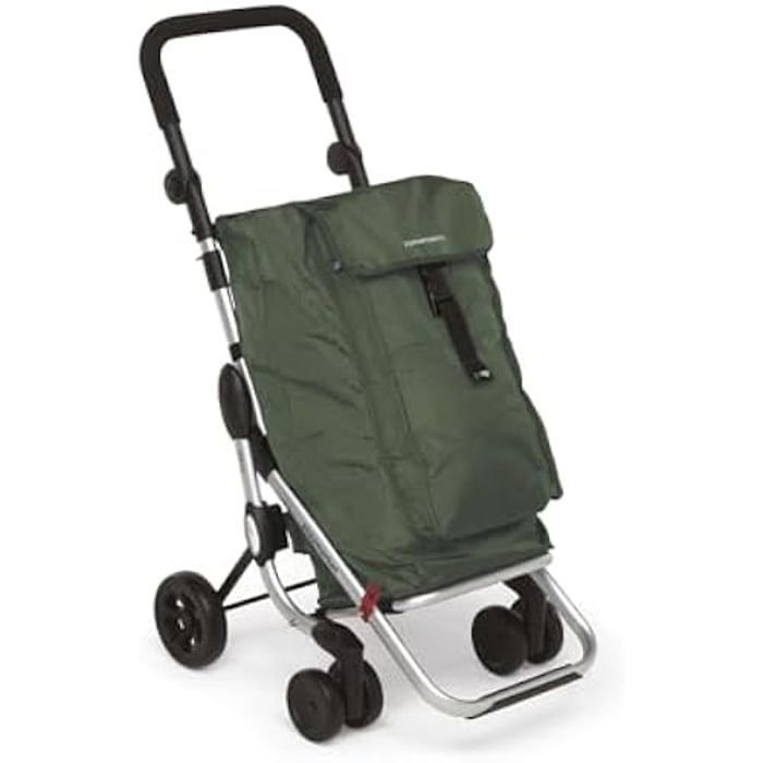 Playmarket Easy Go Panier Courses Pliable Avec Sac Amovible Olive