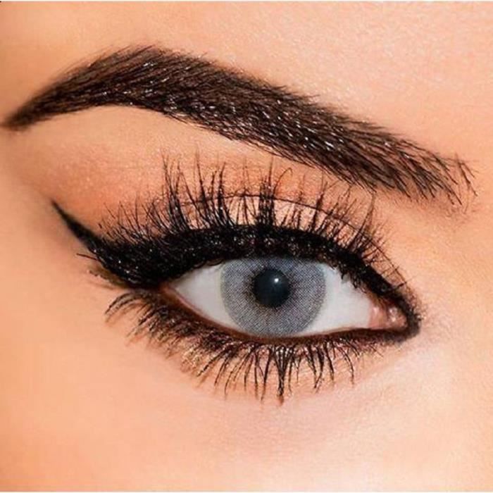 FreshTone® Lentilles De Contact De Couleur Misty Gray 3Ton Avizor Solution 10ML Kit De Rangement