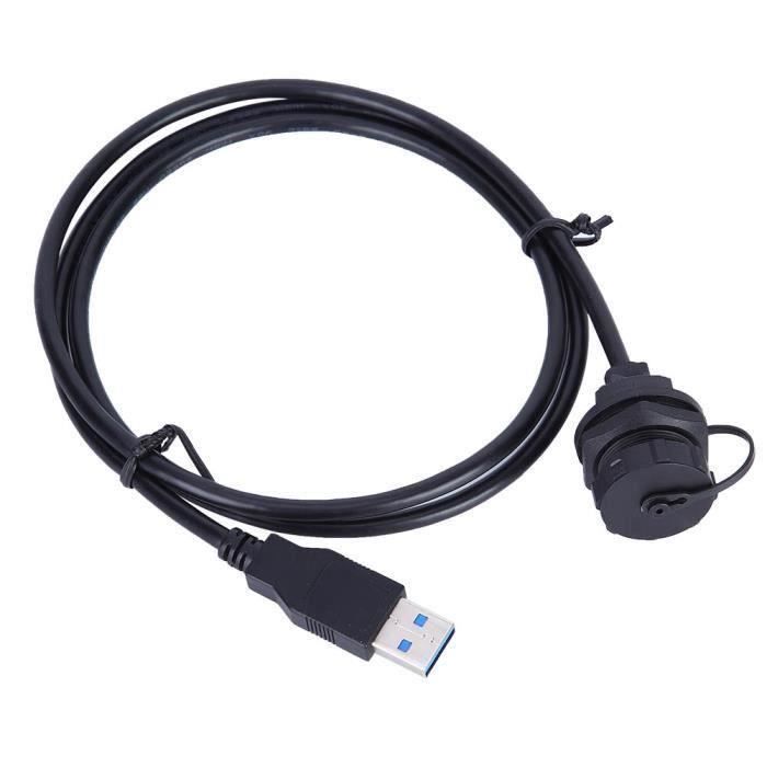 5 Pièces Câble Queue Cochon Prise USB étanche Connecteur USB Femelle 3A 4 Bro