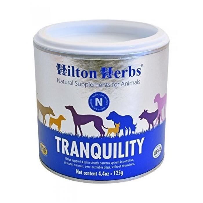 Comparer les prix de Complément Alimentaire - HILTON HERBS - Tranquility - 60 g - Pour Chiens Stressés - Plantes Naturelles